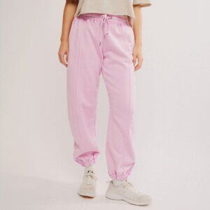 Free People Movement Light Pink Sprint To The Finish Sweatpants